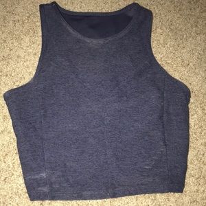 Blue workout top